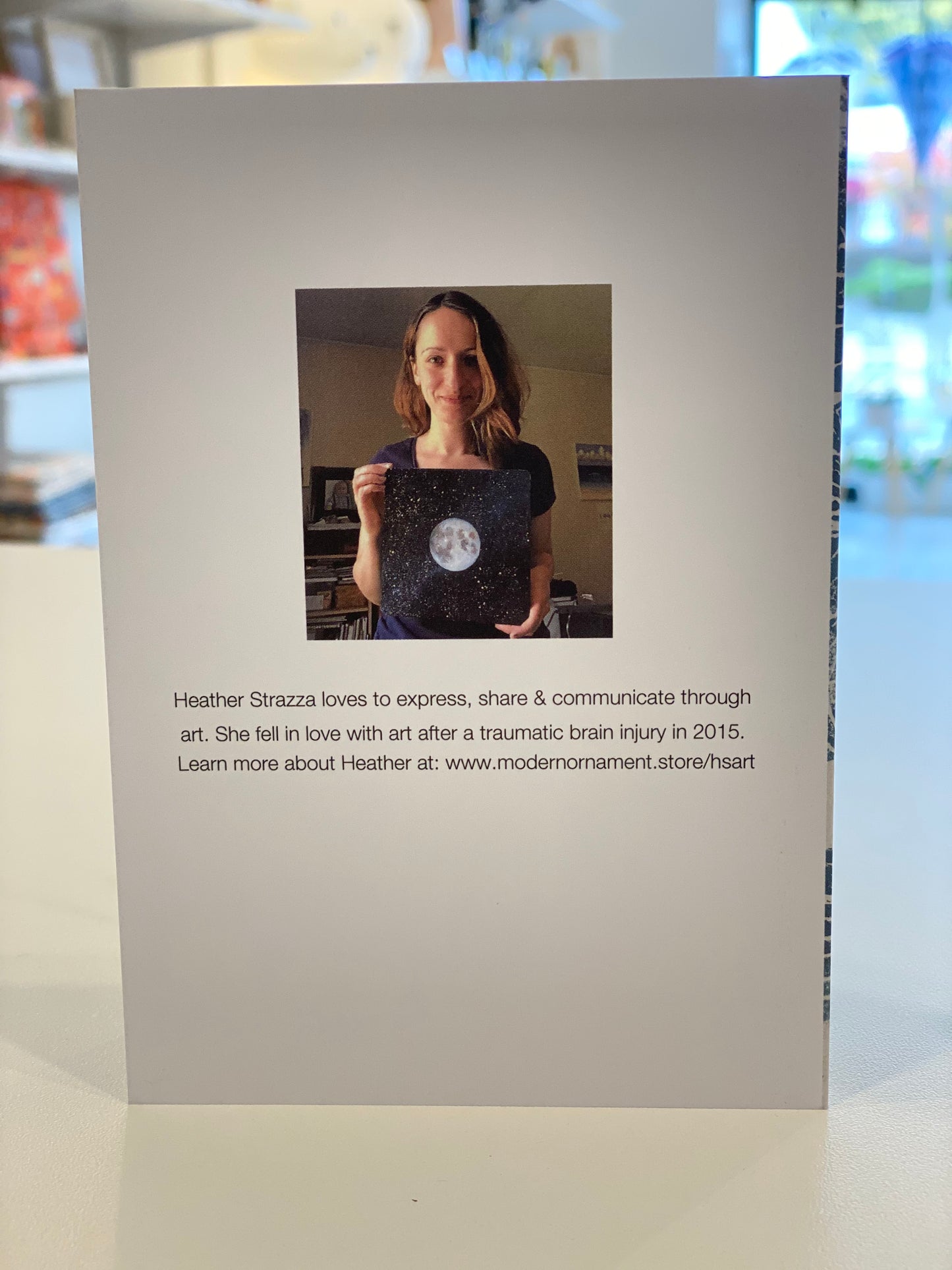 Moon and Shark Greeting Card