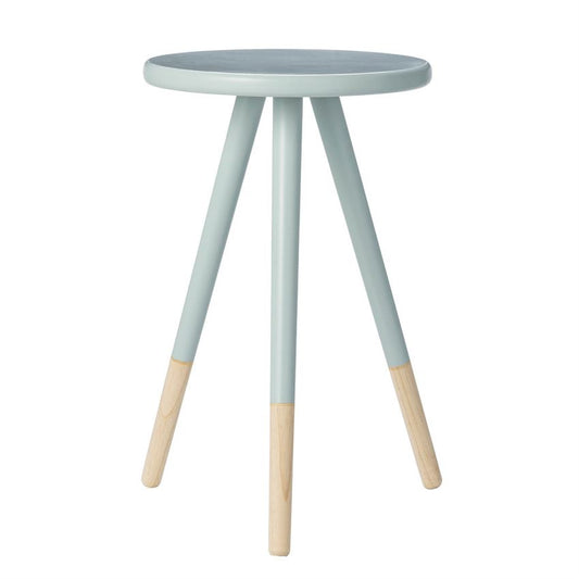Sky Blue Wood Side Table