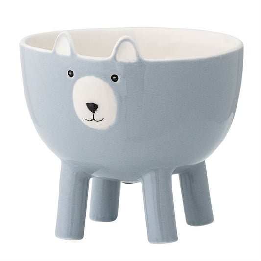 Blue Bear Footed Bowl