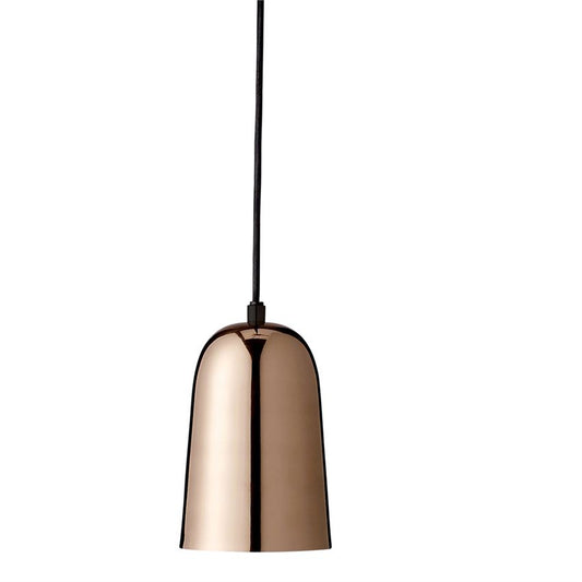 Copper Metal Pendant Lamp with Metal Base 5" Diameter x 7.5" H