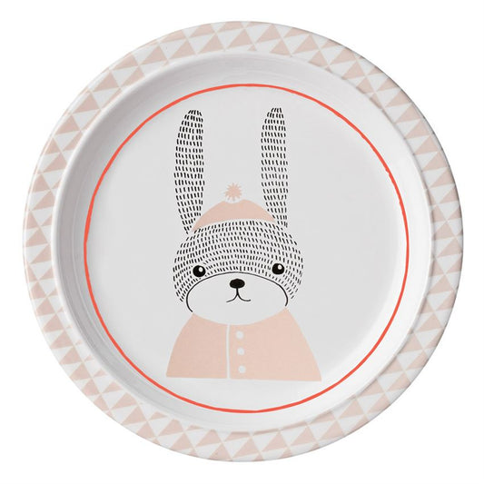 Geometric Bunny Melamine 8.5" Plate