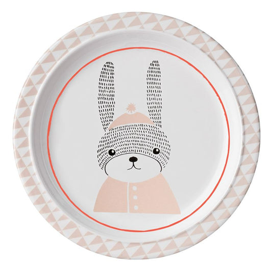 Geometric Bunny Melamine Plate