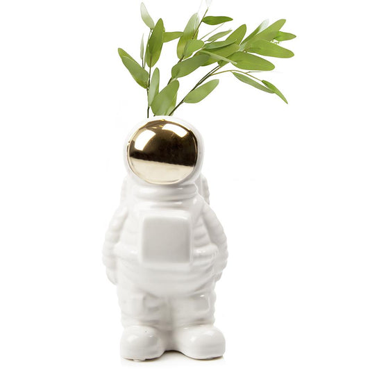 Modern Astronaut Large Vase 8" High