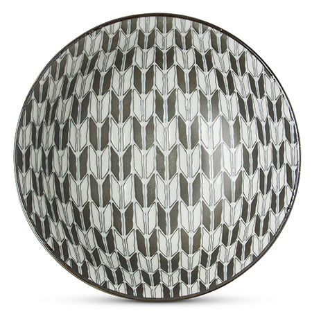 Black and White 7.75 inch Bowl Tableware