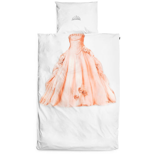 Princess Twin Duvet Cover and Pillowcase Set