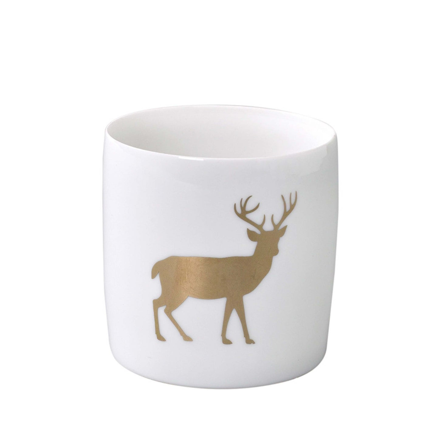 Gold Reindeer Tealight Candle Holder