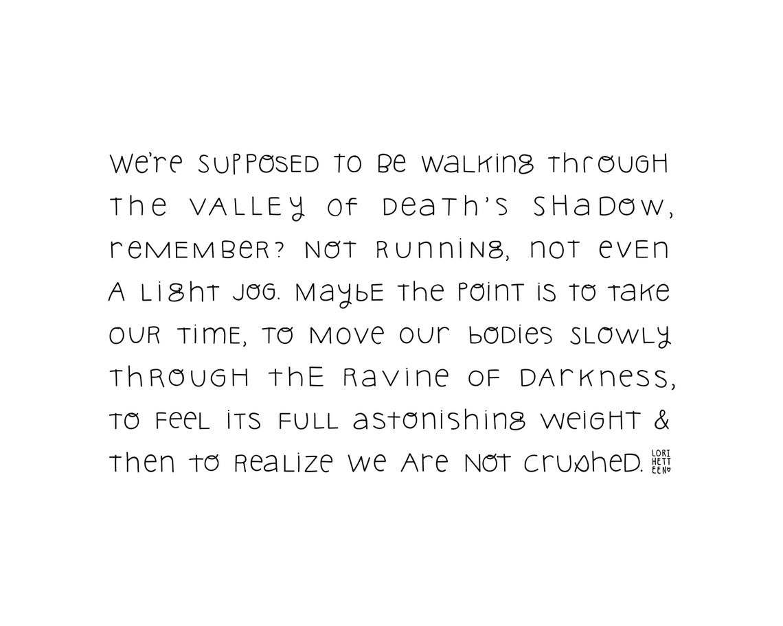 Not Crushed Inspirational Art Print