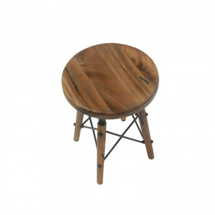 Metal X-Base Dining Stool