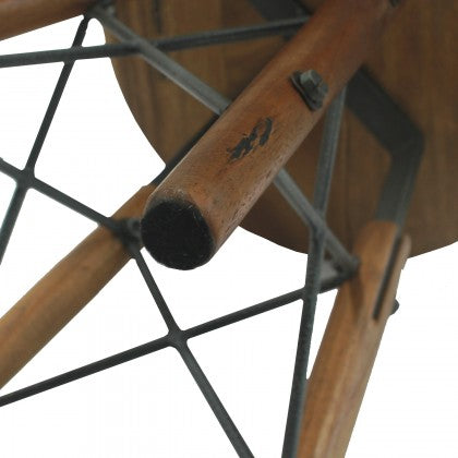 Metal X-Base Dining Stool