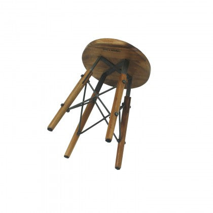 Metal X-Base Dining Stool