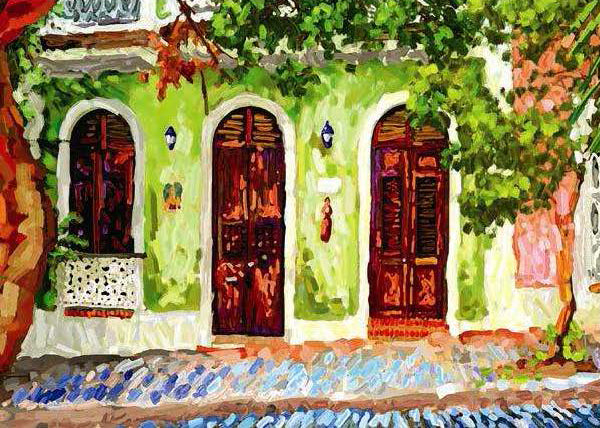 Calle San Juan Puerto Rico Artwork