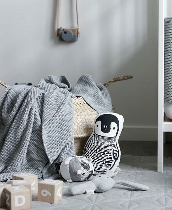 Penguin Organic Cotton Canvas Pillow