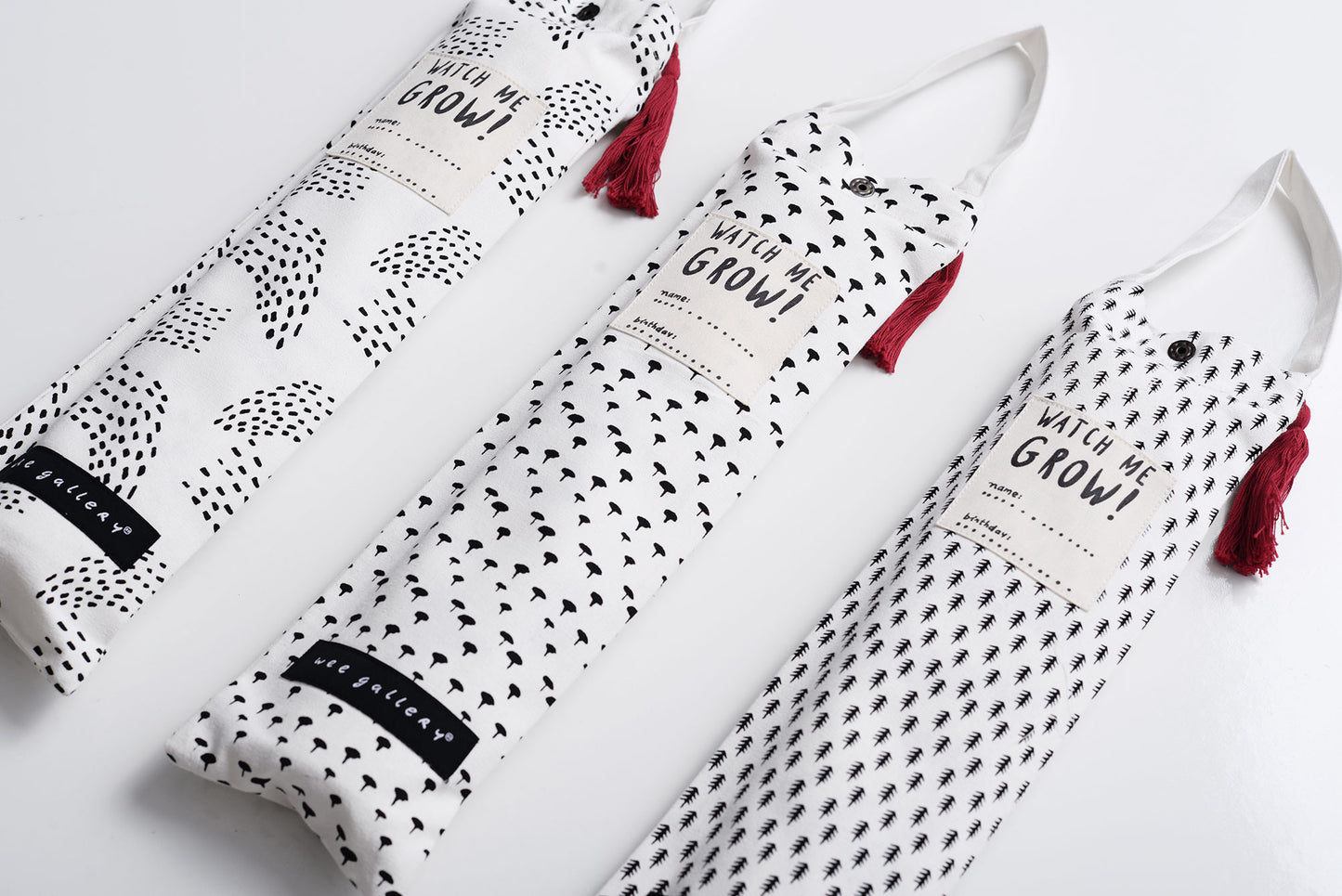 Woodland Animals Hanging Growth Chart 44" × 13" with Keepsake Bag