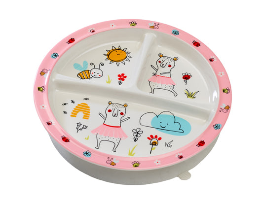 Clementine Bear Divided Suction Plate