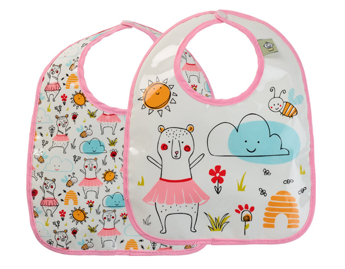 Clementine Bear Bib Set