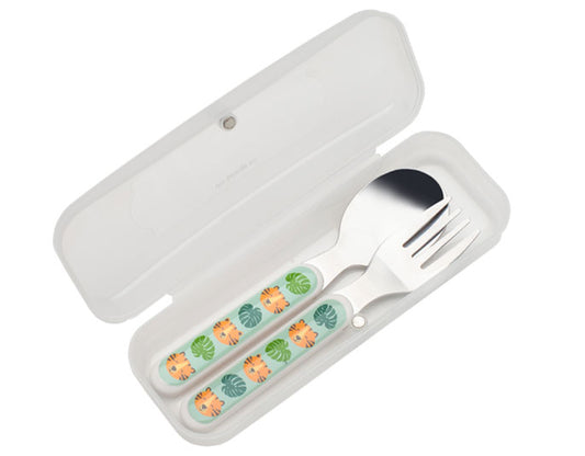Jungle Tiger Silverware Set with Case