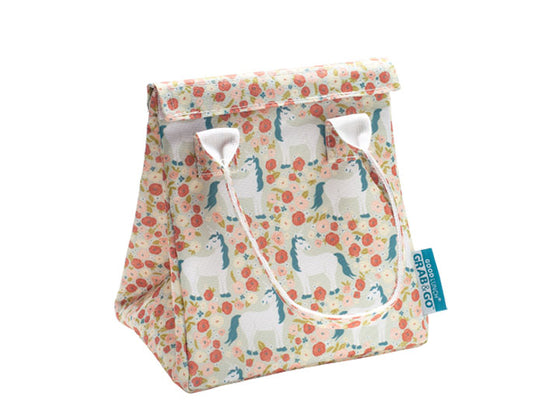 Unicorn and Flowers Lunch Tote