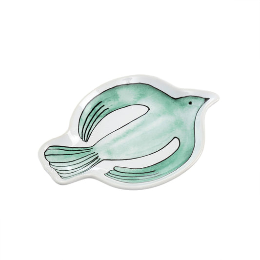 Blue Watercolor Dove Dish