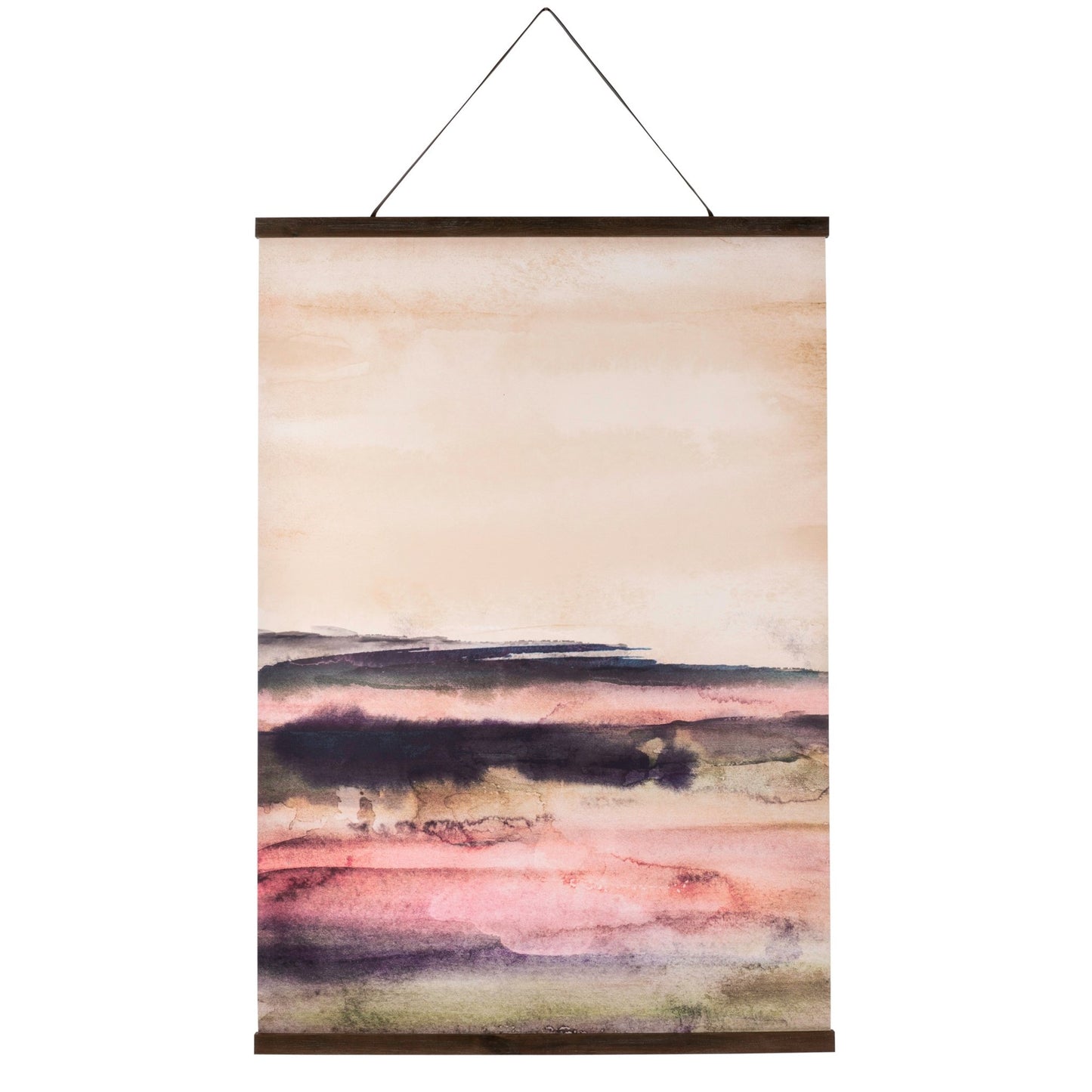 Abstract Landscape Painted Wall Hanging 40" x 55"