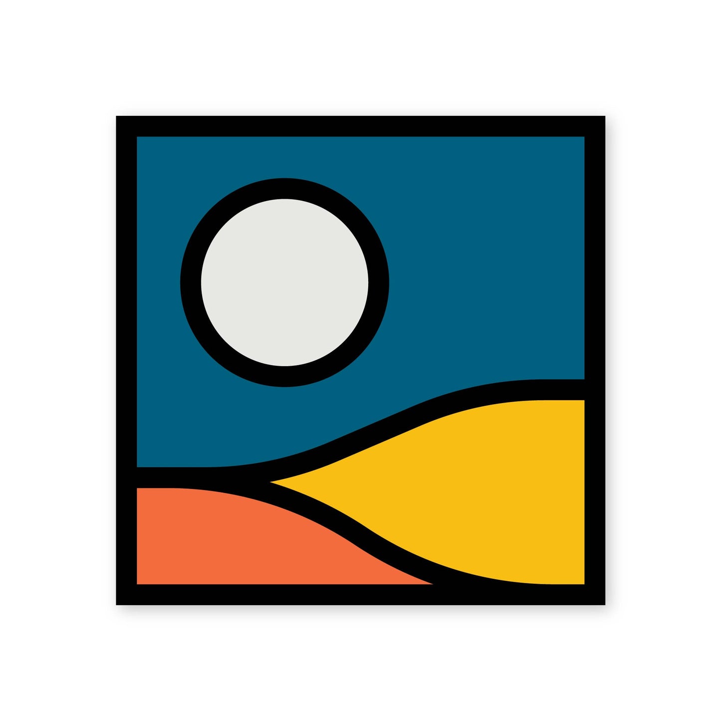 Desert Vista Vinyl Sticker