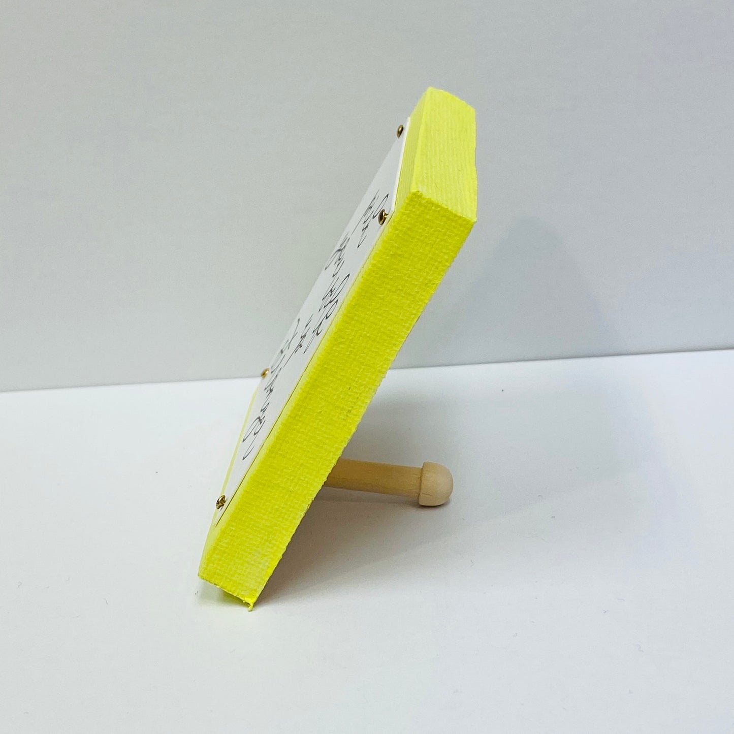 Yourself Stronger Neon Yellow Mini Inspirational Sign