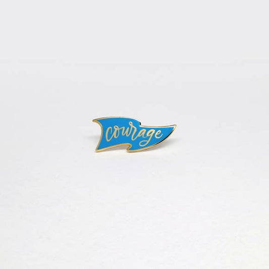 Courage Pennant Enamel Pin