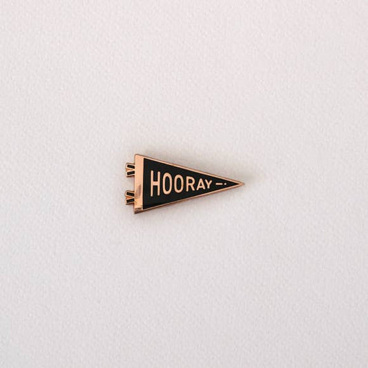 Hooray Pennant Enamel Pin