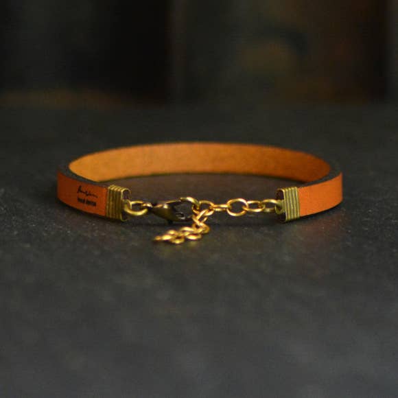 And Still I Rise Inspirational Leather Bracelet