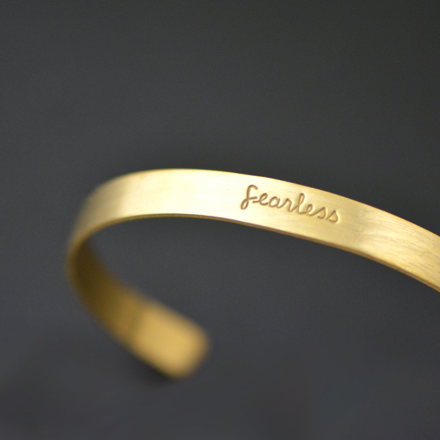 Fearless Inspirational Metal Bracelet