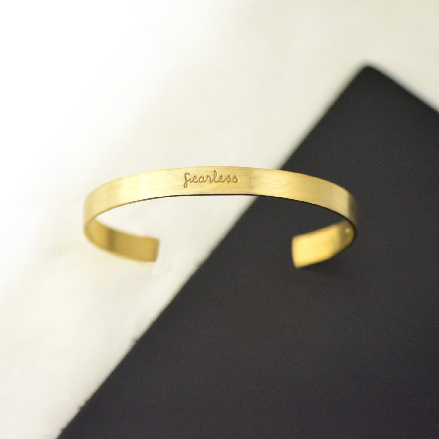 Fearless Inspirational Metal Bracelet