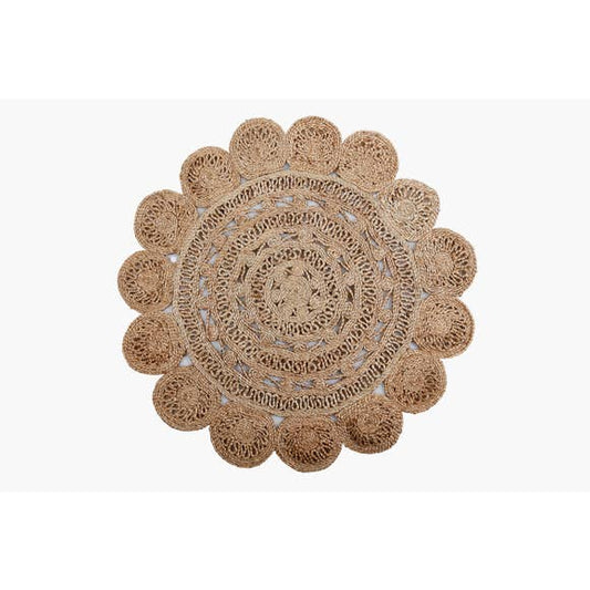 Round Jute Accent Rug