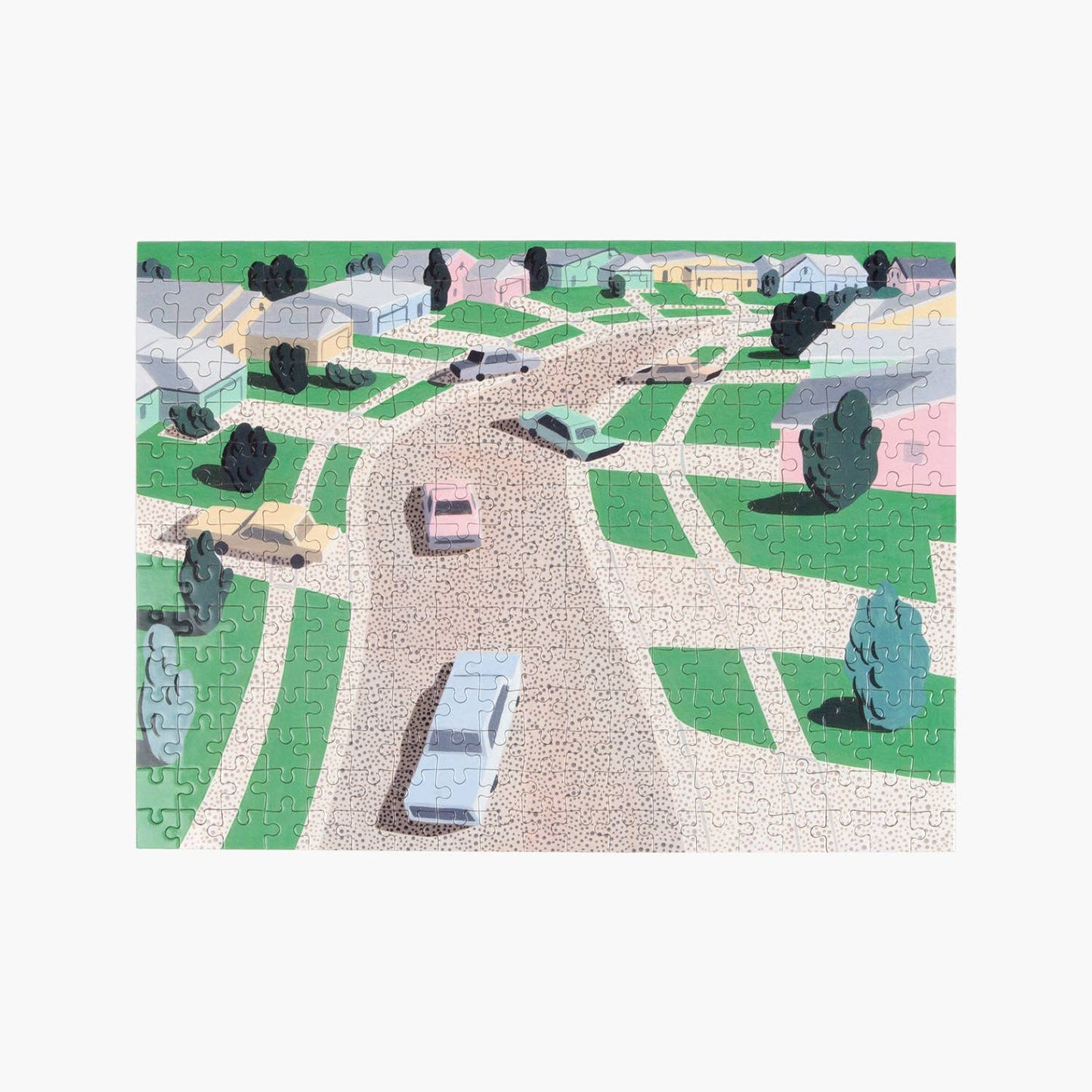 Pastel Suburbia 285 Piece Jigsaw Puzzle Illustrated by Ana Popescu