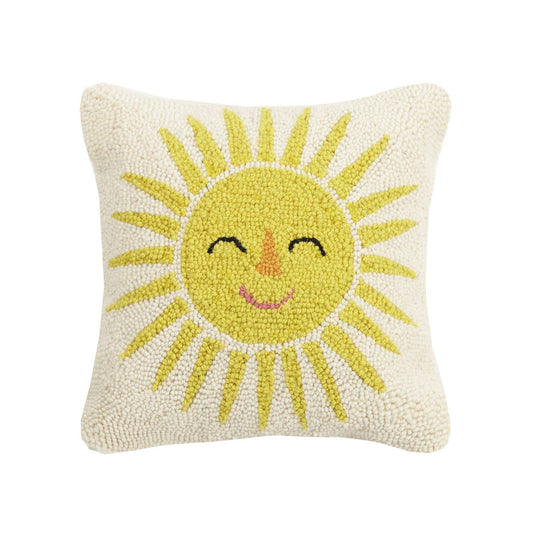 Sun Decorative Square Hook Pillow 14"