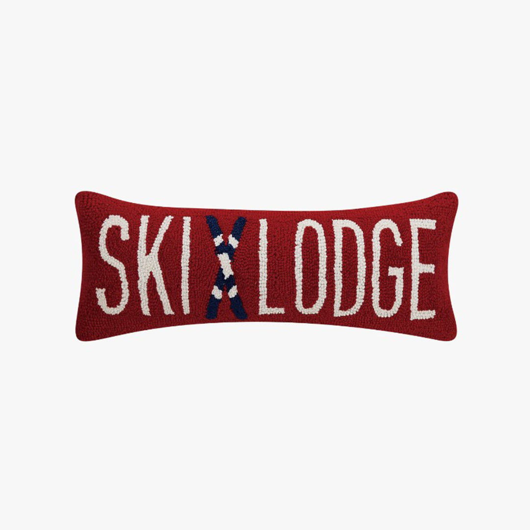 Ski Lodge Rectangular Throw Pillow 8" x 22"