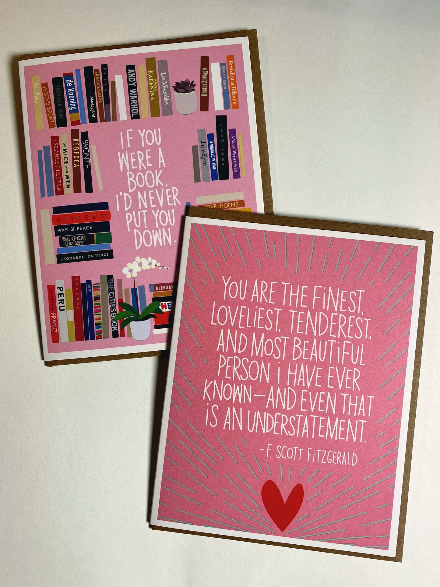 Book Crush Valentines Day Greeting Card