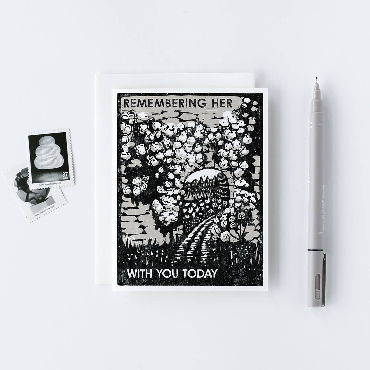 Remembering Her with You Today Greeting Card