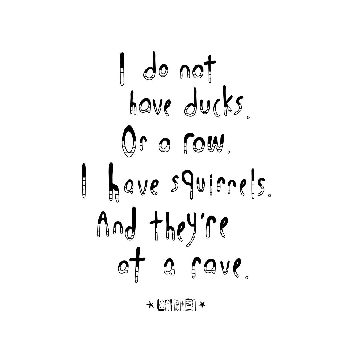 Squirrel Rave Artwork Vertical