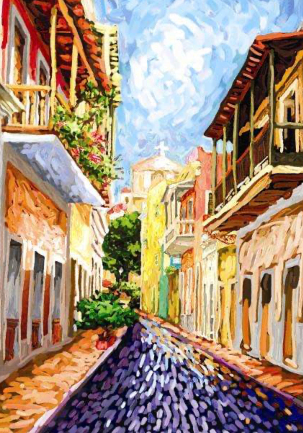 Caleta de las Monjas, Old San Juan Architecture of Puerto Rico Art Print