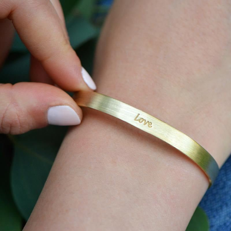 Love Inspirational Metal Bracelet