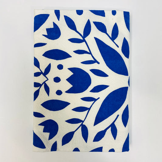 Blue Floral Small Kitchen Towel