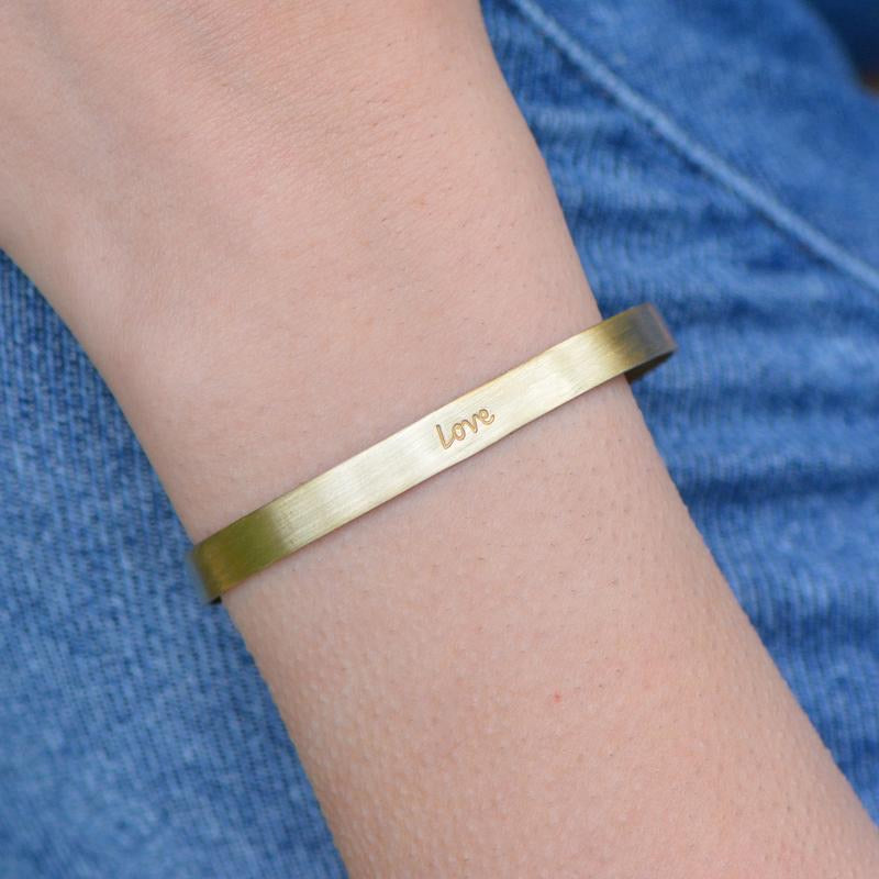 Love Inspirational Metal Bracelet