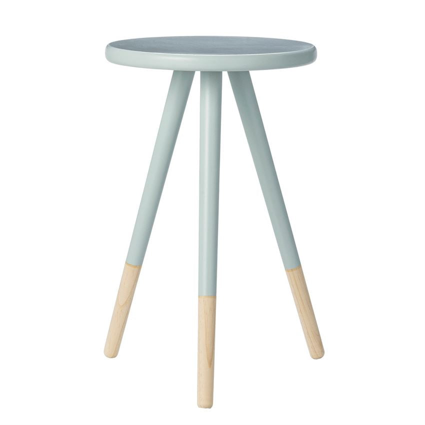 Sky Blue Wood Side Table