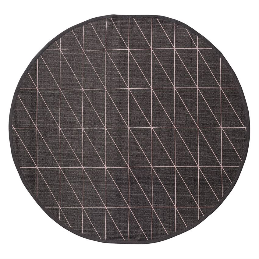 Round Geometric Pattern Rug