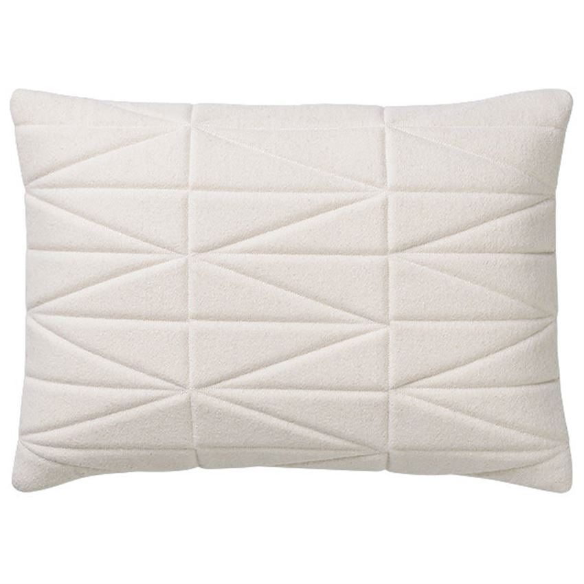 Quilted White Oversized Pillow