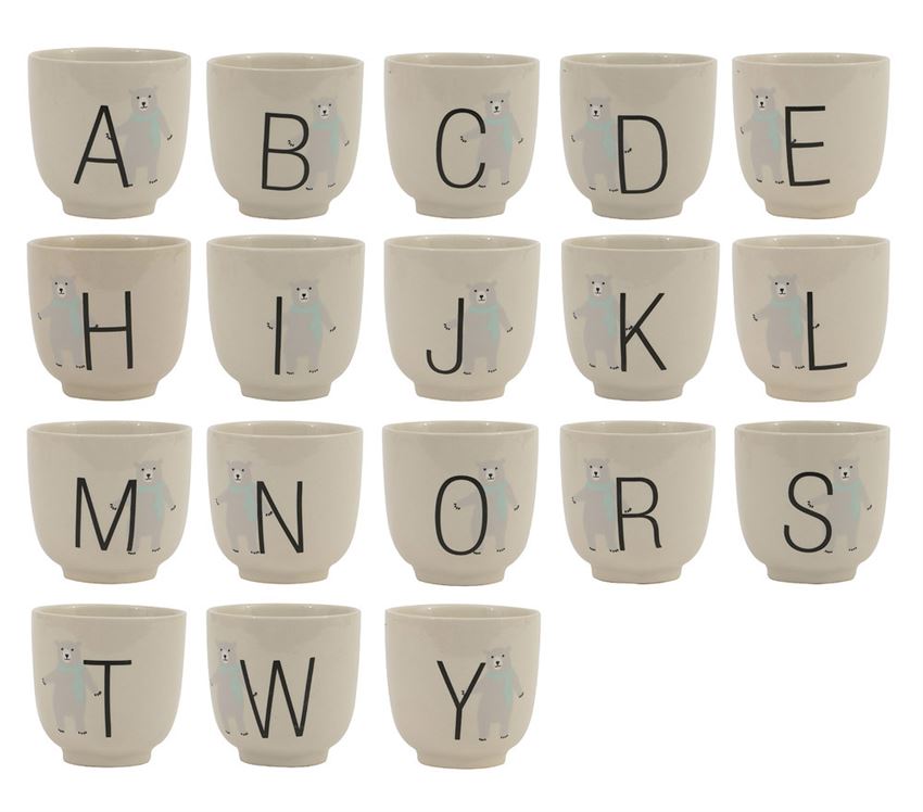 Ceramic Alphabet Cup