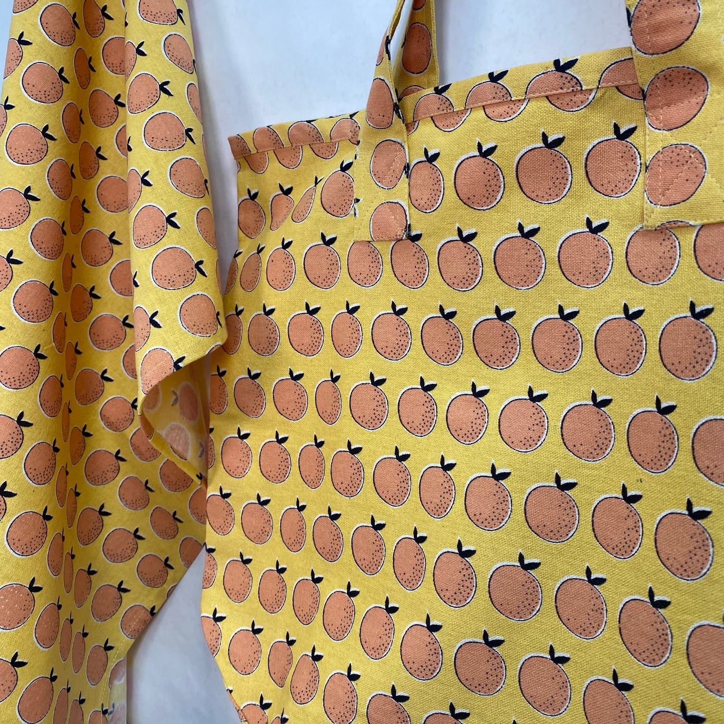 Orange Reusable Tote Bag