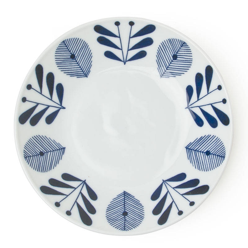 Blue and White 7 inch Dish Tableware