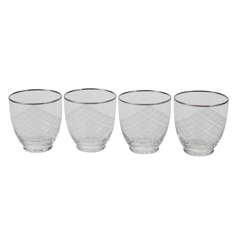 Geometric Cocktail Drinking Glass Set