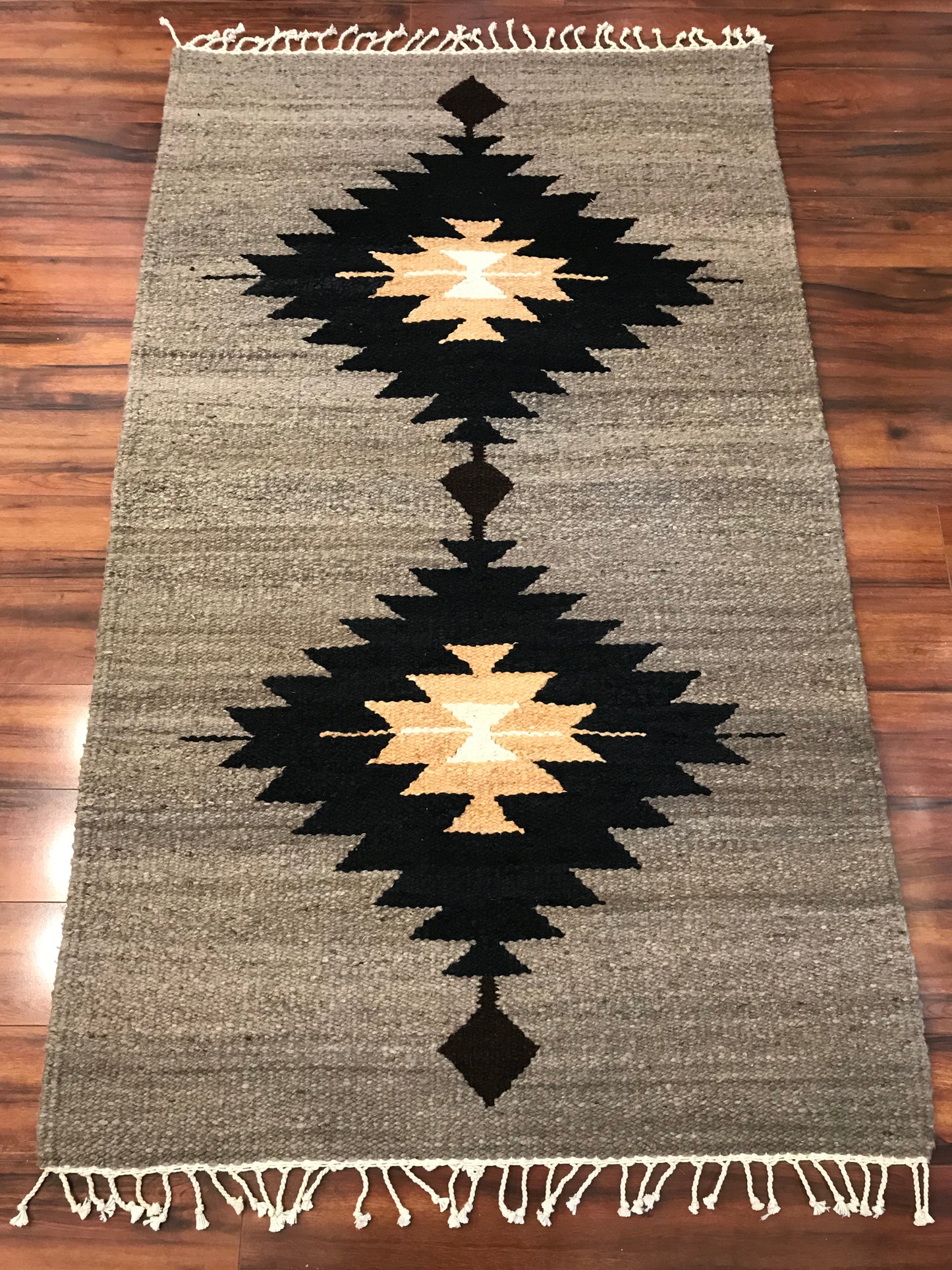 Taupe Geometric Rug