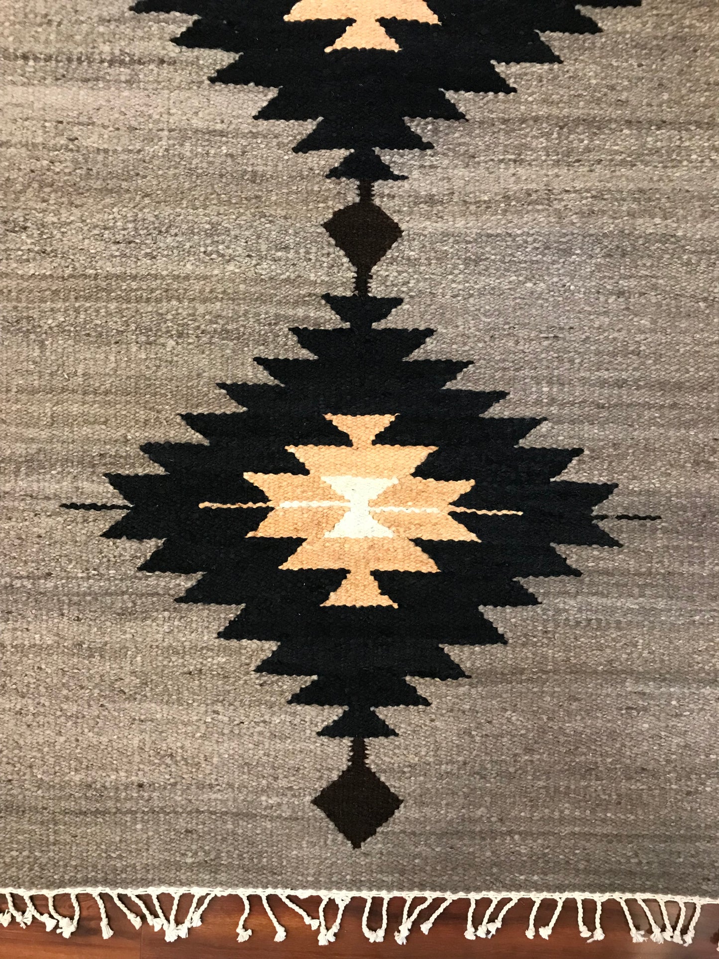 Taupe Geometric Rug